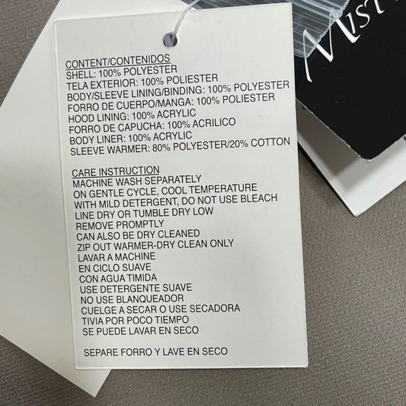 MISTY Harbor Water Repellent Button Down Trench Coat Taupe Size 10 Missy NWT - Picture 13 of 16